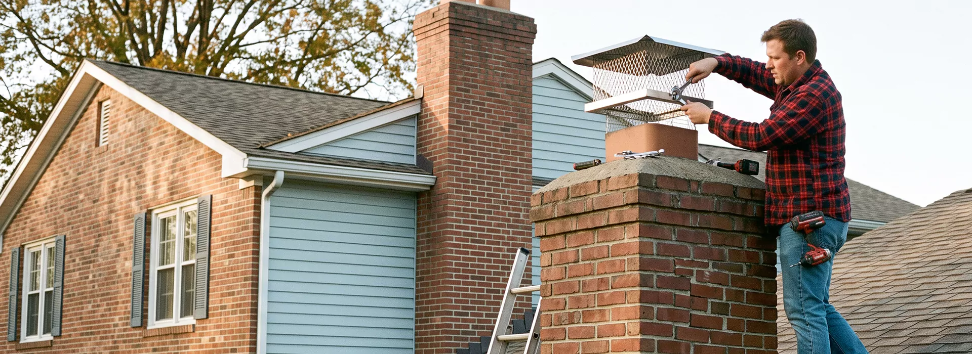 Chimney Spark Arrestor Installation in Houston