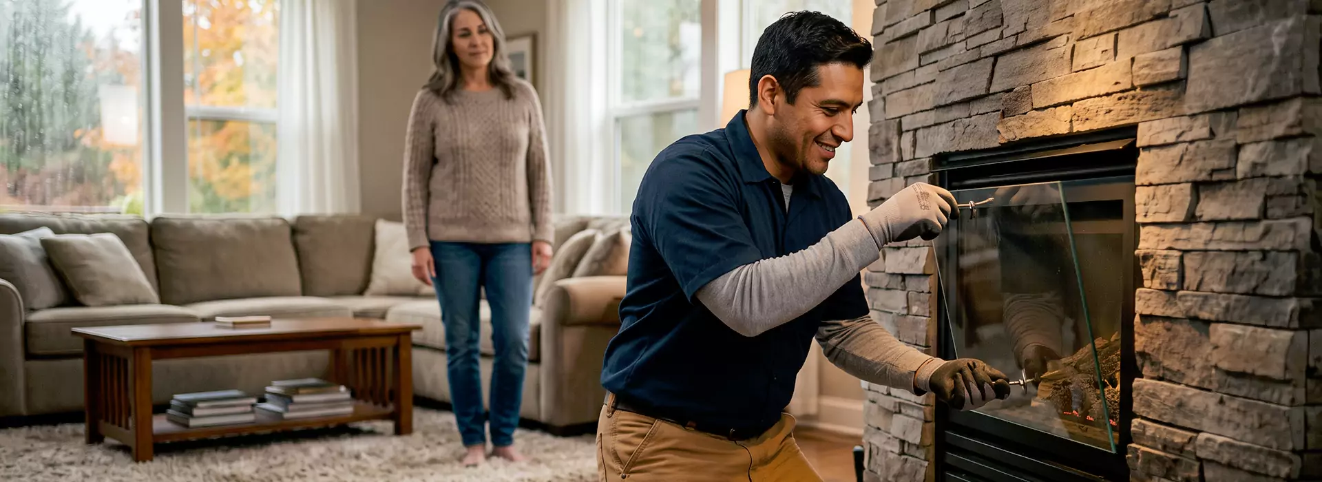 Fireplace Glass Replacement in Houston, TX