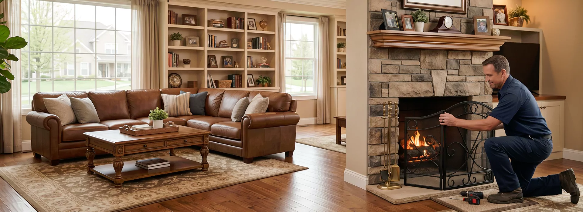 Fireplace Screen Installation Houston, TX