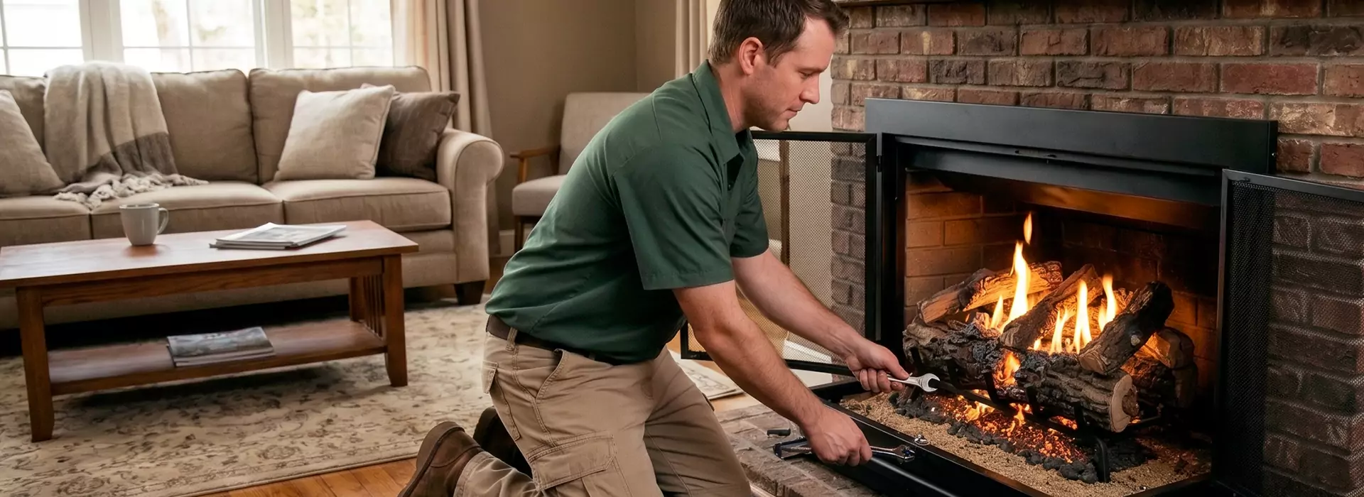 Gas Fireplace Logs in Houston, TX