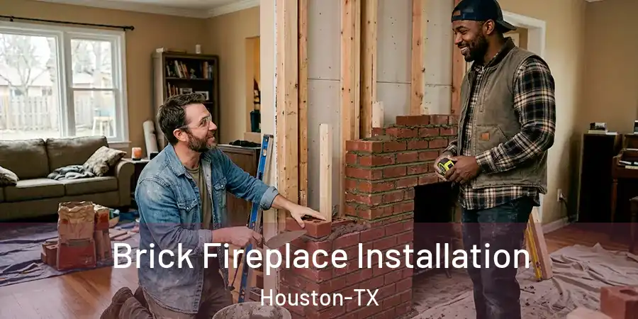 Brick Fireplace Installation Houston-TX
