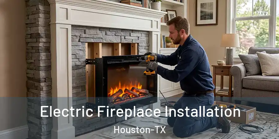  Electric Fireplace Installation Houston-TX