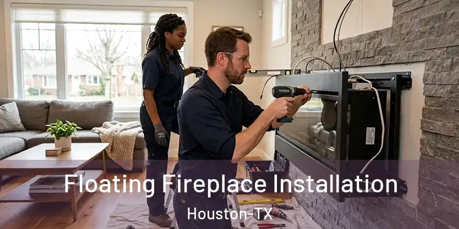 Floating Fireplace Installation Houston-TX