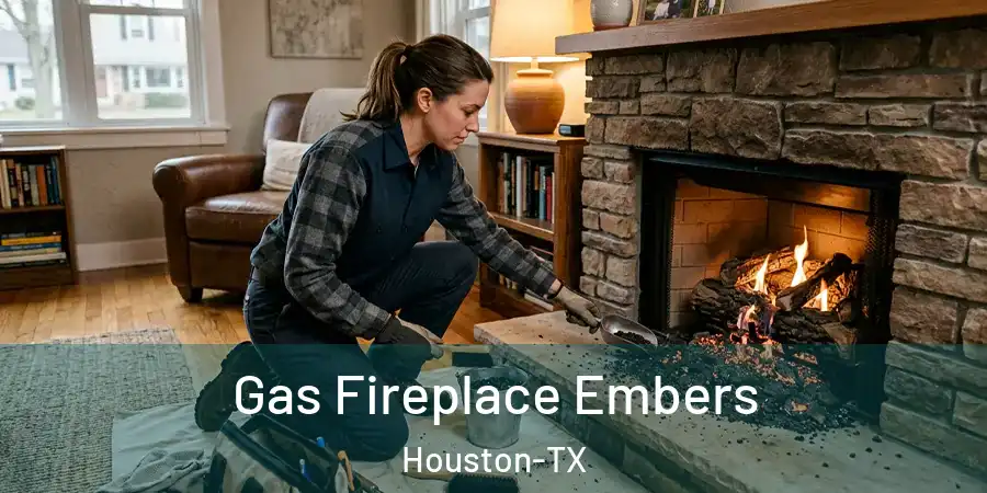 Gas Fireplace Embers Houston-TX