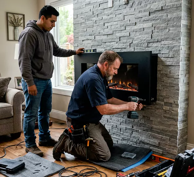 Certified Floating Fireplace Installation Company: Your Local Floating Mantel Installer in Houston, TX
