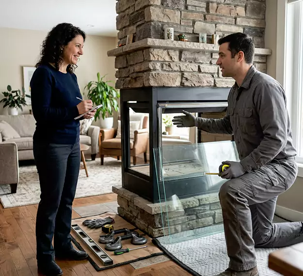 Certified Fireplace Glass Installation Company: Your Local Fireplace Glass Door Installer in Houston, TX