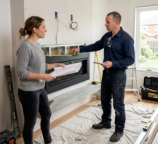 Why Houston Homeowners Choose Our Floating Fireplace Installation Team?