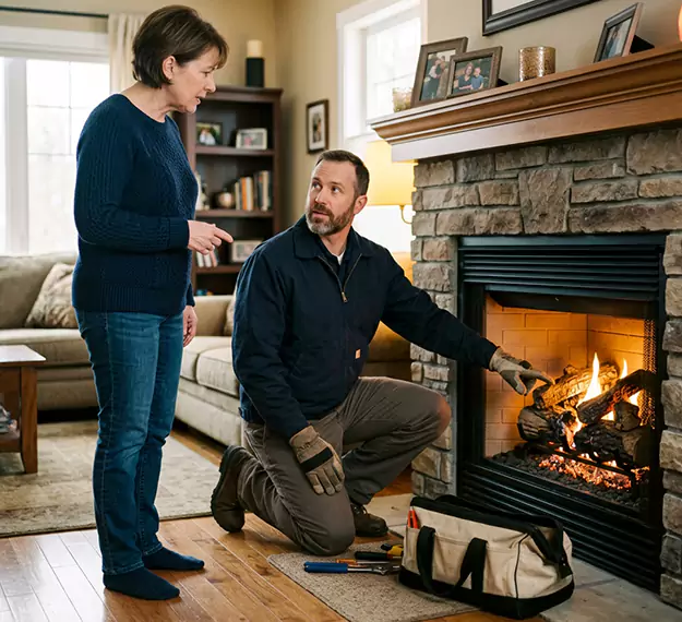 Why Houston Homeowners Choose Our Gas Fireplace Logs Team?