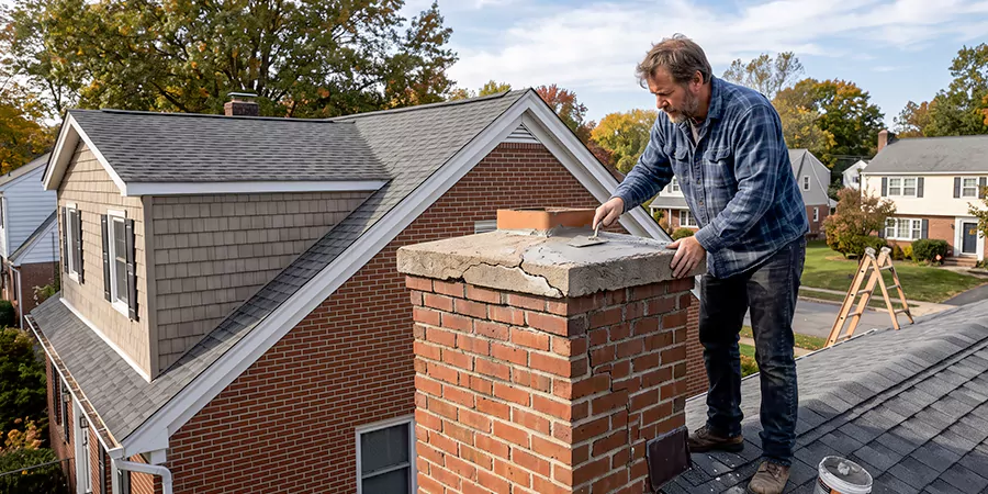 Brick Chimney Crown Repair Houston