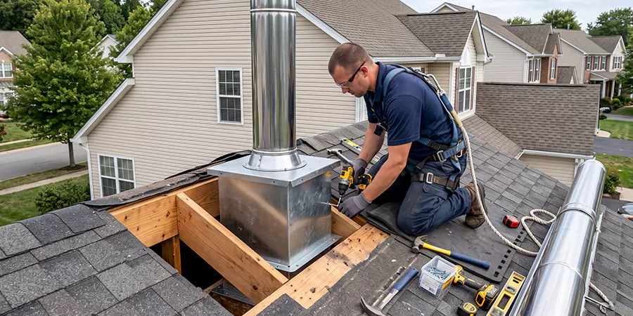 Chimney Support Box Installation Houston