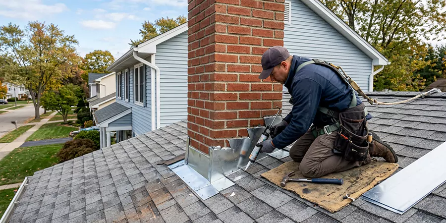 Roof and Chimney Flashing Leak Repair Houston