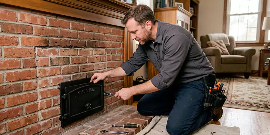 Fireplace Ash Dump Door Installation Houston