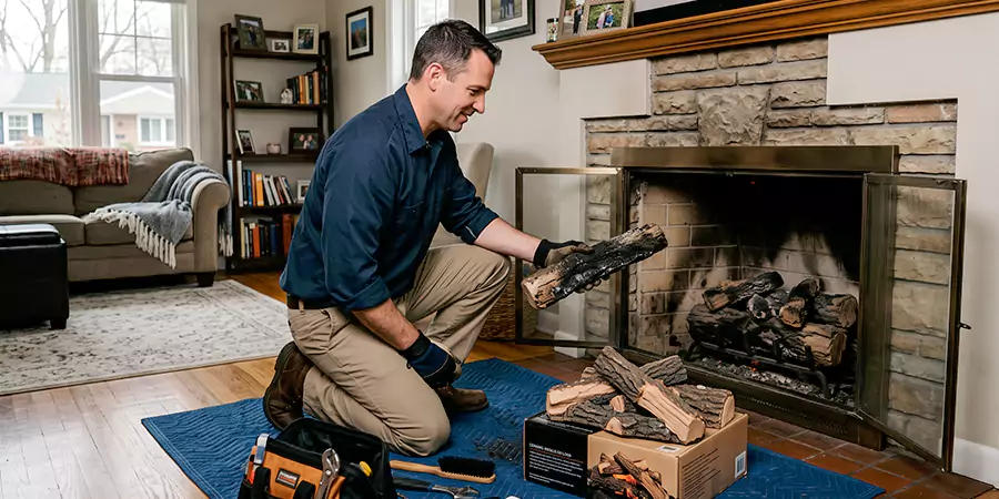 Replacing Gas Fireplace Logs Houston