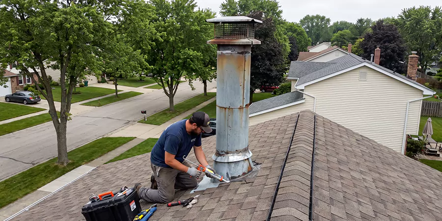 Stone, Stucco, and Metal Chimney Leak Repair Houston
