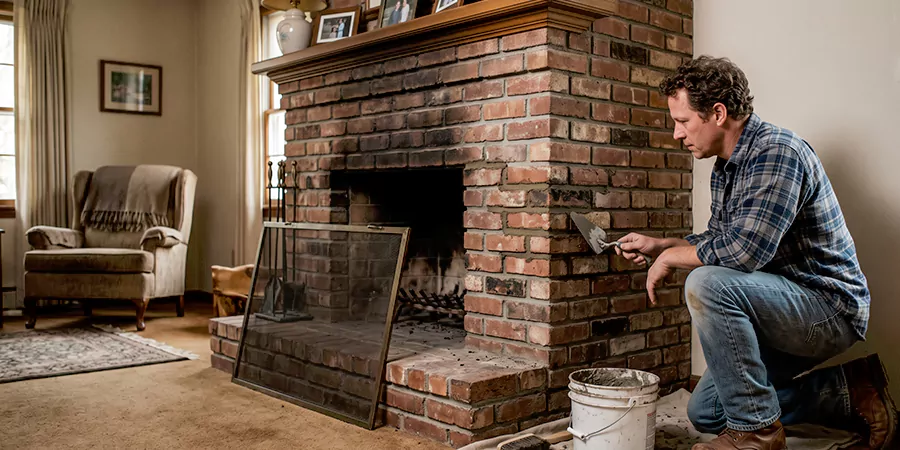 Old Fireplace Safety Repair Houston