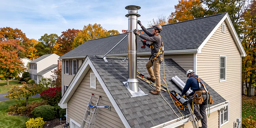Freestanding and Corner Pellet Stove Installation Houston