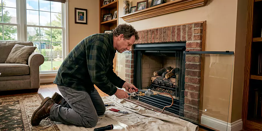 Propane Fireplace Regulator and Gas Line Repair Houston