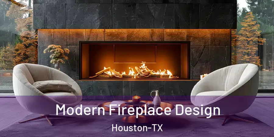 Modern Fireplace Design Houston-TX
